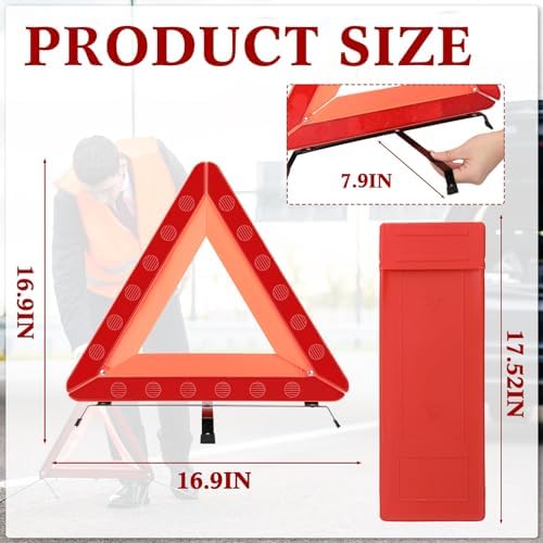 Kanayu 12 Pack Emergency Warning Triangles - Image 2