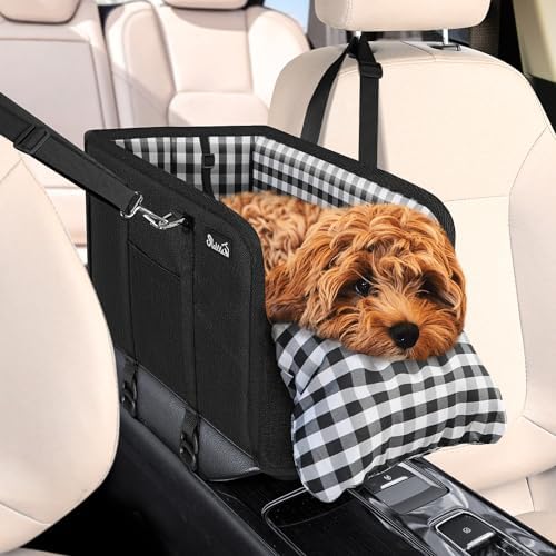 SlowTon Console Dog Car Seat, Dog Booster Seat by SlowTon