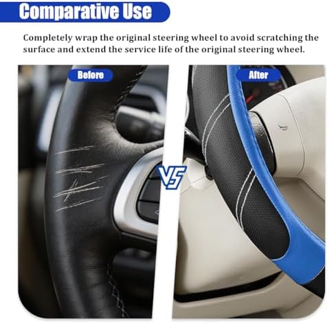 Car Steering Wheel Cover, 14.5-15" - Image 5