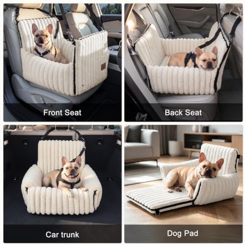 MIXJOY 6-in-1 Dog Car Seat for Small/Medium Dogs up to 23 lbs - Image 4
