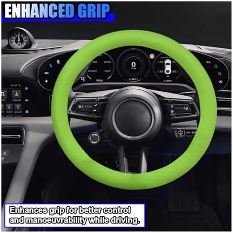 3PCS Silicone Car Steering Wheel Cover Set, Anti-Slip Car Steering Wheel & - Image 3