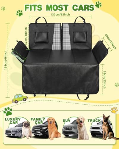Victoper Dog Car Seat Cover, 600D Heavy Dute Car Seat Cover - Image 4