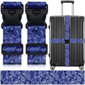 2 Pack Luggage Straps for Suitcases, Adjustable Travel Belt by ZHOMA