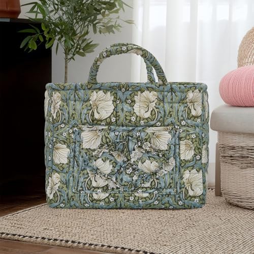 Car Storage Basket for Back Seat, Aesthetic Fabric Storage Basket for Clothes - Image 4