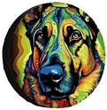 Colorful German Shepherd Dog Spare Tire Cover Pet Animal Wheel Protectors by GUGLILI