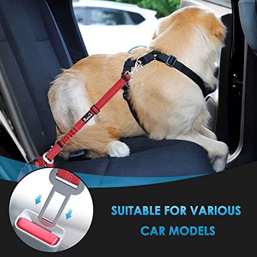 SlowTon Dog Seat Belt for Car, 2 Pack Dog Car Harness Seatbelt - Image 4