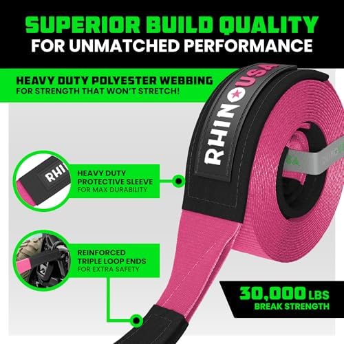 Rhino USA Recovery Tow Strap - Image 2