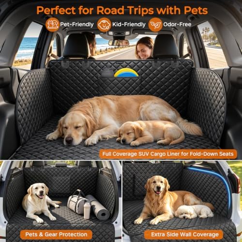 URPOWER SUV Cargo Liner for Dogs Pet Cargo Cover, Bumper & Side Flap - Image 3