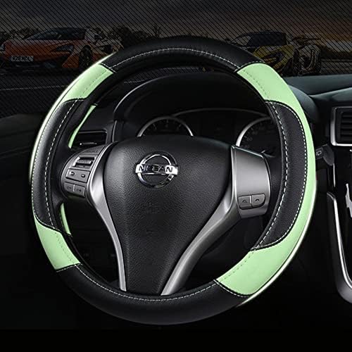 Leather Car Steering Wheel Cover, Universal Fit - Image 6