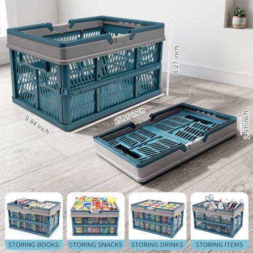 VALESKA Collapsible Crate 20L, Plastic Milk Crates - Image 2