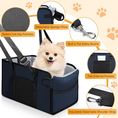 Portable Dog Car Seat for Small Dogs, Puppy Car Seat - Image 3