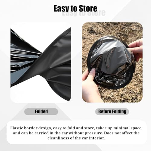 4PCS Car Window Shade, Static Suction Front Rear Side Window Sun Shield Block - Image 4