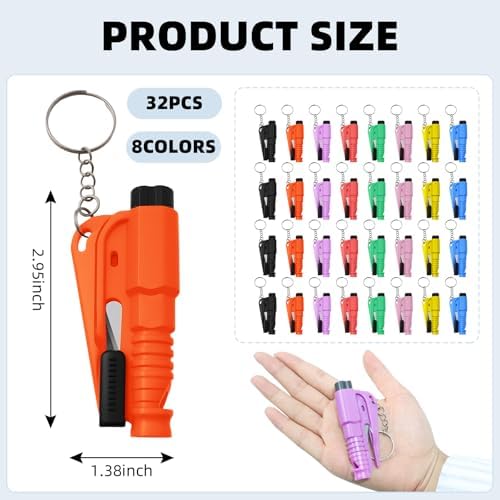 32 Pcs Car Window Breaker Key Chains - Image 2