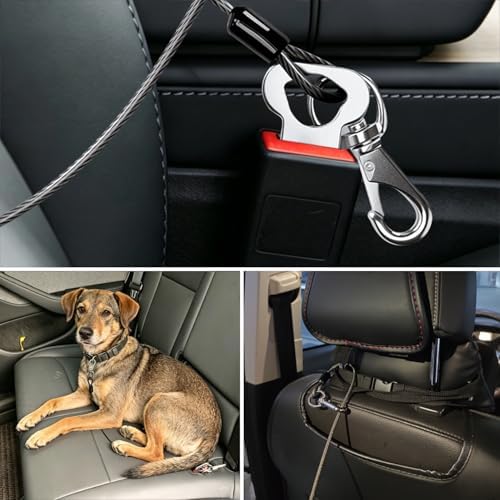 2pcs Dog Car Seat Belt, Chew Proof Pet Safety Belt - Image 7