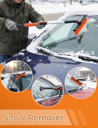 BFONS 41" Ice Scrapers for Car Windshieldand Extendable Snow Brush - Image 2