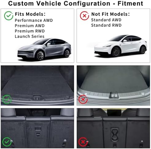 Tesla Model Y Juniper Trunk Mats Set 2026 2025（Only 5 Seat/Not fit Standard） - Image 2