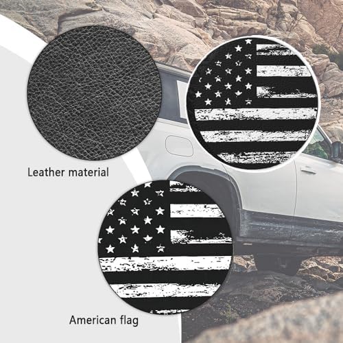 15" Spare Tire Covers for Tire, USA Flag Trailer Spare Tire Cover for - Image 7