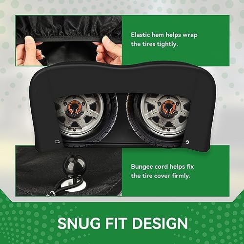 RV Tire Covers, Dual Axle Tire Covers 2 Pack, Fit 30"-33" Dia Tire - Image 4