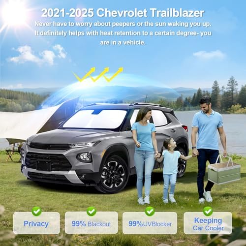 6pcs Car Window Shades for Chevrolet Trailblazer 2021-2025 2026 Accessories - Image 2