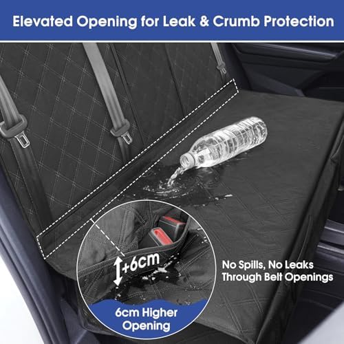 ALLANSING Upgraded 900D Heavy Duty Dog Back Bench Seat Cover, Car Seat Protector - Image 4