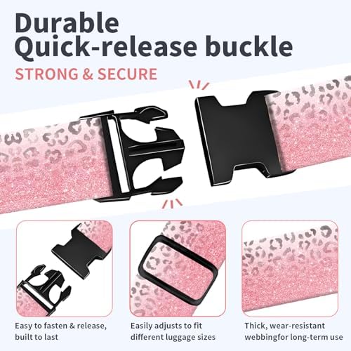Luggage Strap for Suitcases Adjustable Travel Belt - Image 3