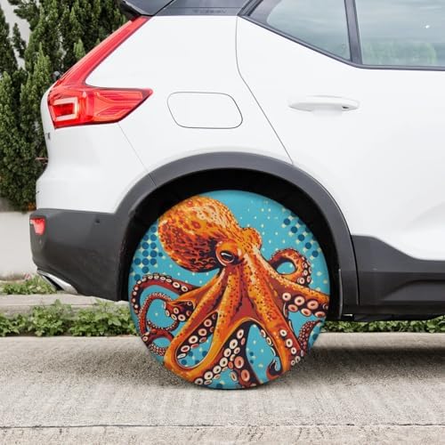 Spare Tire Cover for RV Trailer, Octopus Tire Covers Universal Fit for Travel - Image 6