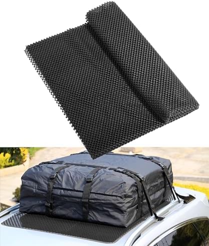 Roof Rack Pads, Car Accessories Roof Cargo Bag Protective Mat, Roof Mat Car by RACOONA