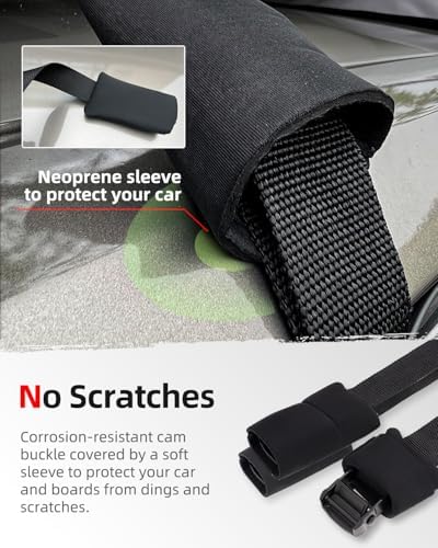 Abahub Kayak Roof Rack Soft Roof Rack Pads - Image 5