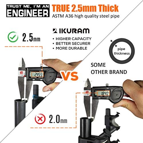 IKURAM R 3 Bike Hitch Mount Foldable Bicycle Carrier, Fits 2" Receiver - Image 3