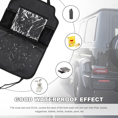 2PCS Car Backseat Organizer, Oxford Car Back Seat Protecter Kick Mat - Image 6