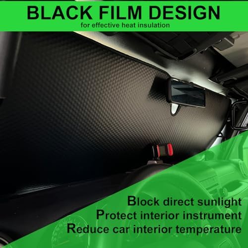 Windshield Sun Shade for Jeep, Windshield Sunshade for Wrangler TJ JK JL - Image 6