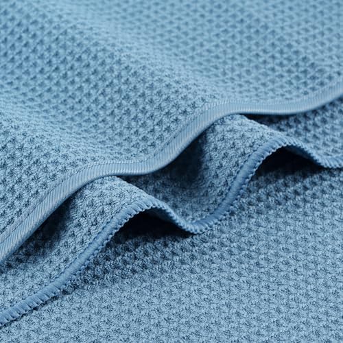 MICROFI Waffle Weave Bath Towel Set, Microfiber, 4 Pieces, Quick Dry, - Image 3