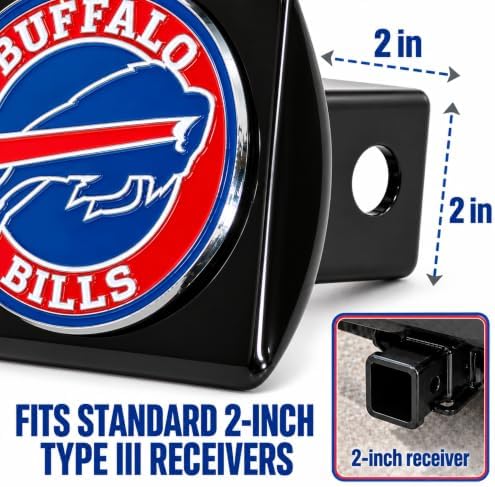 Buffalo Bills Trailer Hitch Cover - Image 3