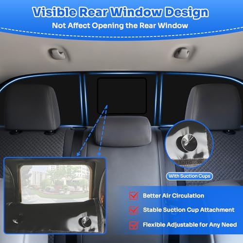 Canvcle Window Shades for 2016-2023 Toyota Tacoma Accessories Windshield Sun - Image 5