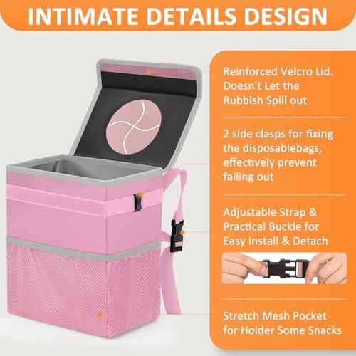 Vankor Car Trash Can with Lid Leak Proof Car Accessories - Image 4