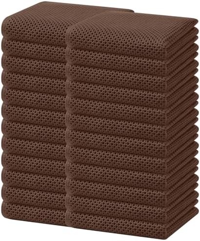 Homaxy 100% Cotton Waffle Weave Kitchen Dish Towels 24-Pack by Homaxy