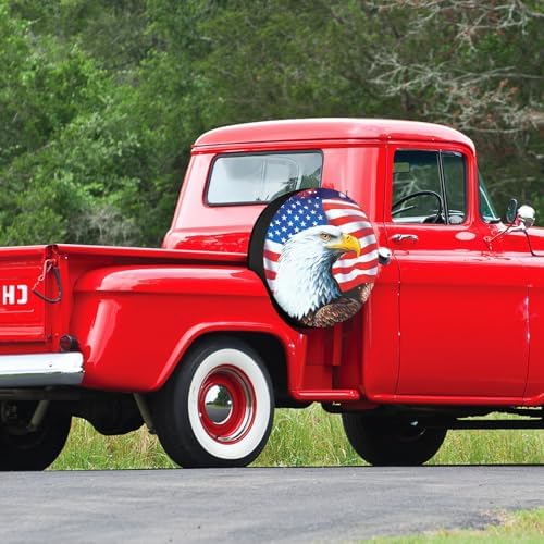 Spare Tire Cover American Eagle Flag Polyester Universal Waterproof Corrosion - Image 4