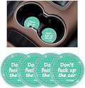 Ziciner 4 Pack Bling Car Cup Holder Coaster, 2.75 Inch Anti-Slip Auto Insert by Ziciner