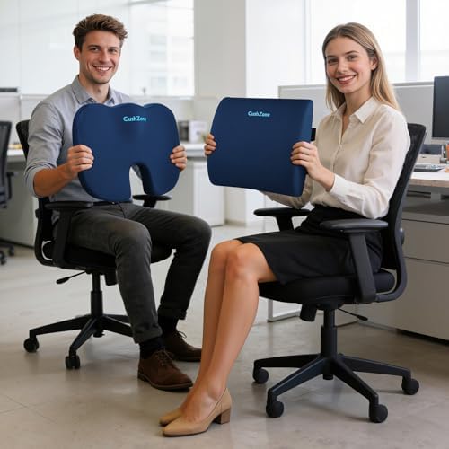 CushZone X-Large Seat Cushion and Lumbar Support Pillow - Image 4