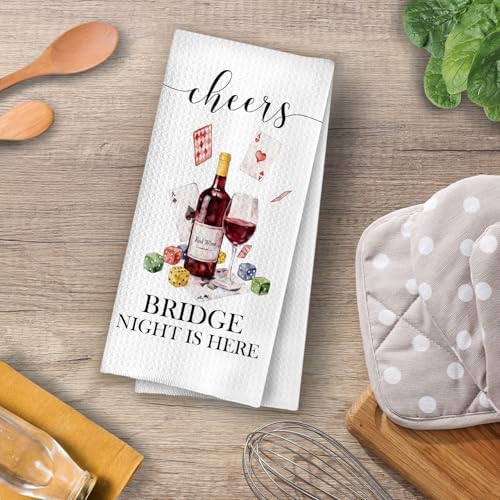 Bunco Bridge Wine Kitchen Towel - Image 4