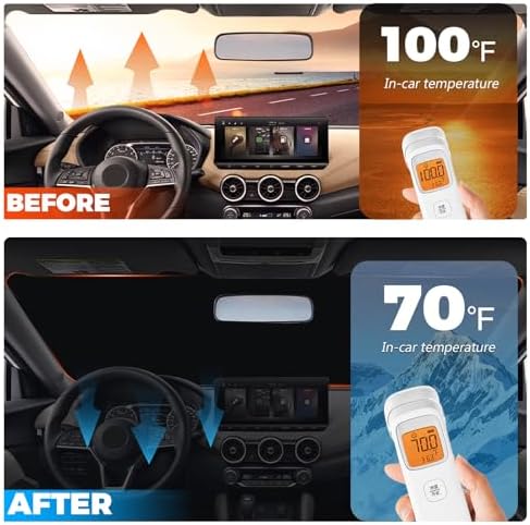 Foldable Front Windshield Sunshade fit - Image 3
