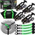 Rhino USA Car Hauler Tie Down Straps by RhinoUSAInc