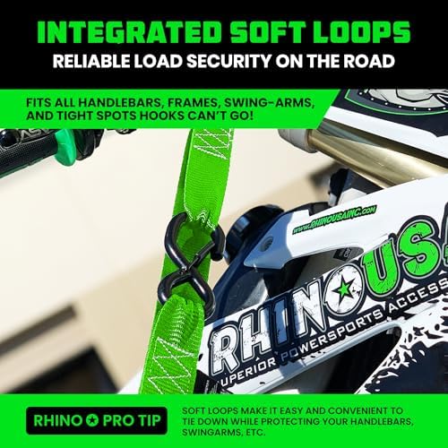 Rhino USA Motorcycle Tie Down Straps - Image 3