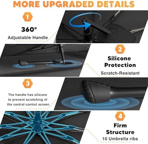 KUST Windshield Sun Shade Umbrella - Image 5