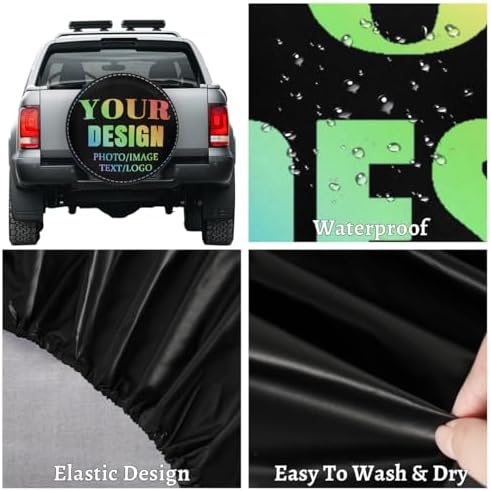 Custom Name Spare Tire Cover Dust-Proof Wheel Protector - Image 4