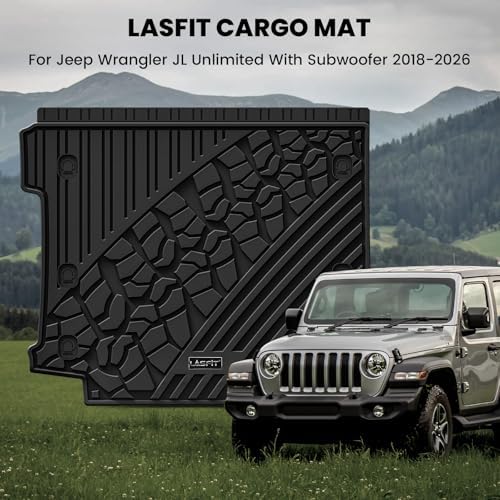 LASFIT Cargo Mat for Jeep Wrangler JL 2018-2026 4 Doors - Image 3