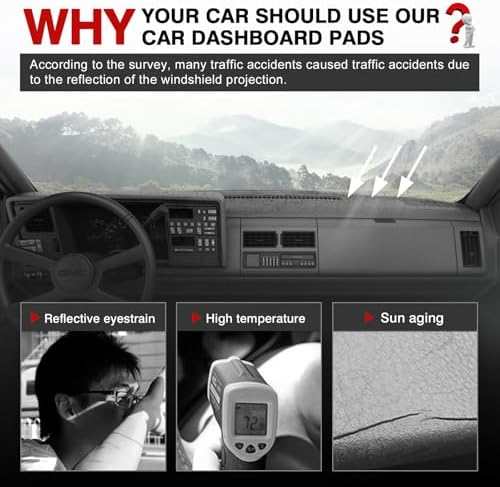 Autorder Gray Dashboard Cover Mat - Image 2