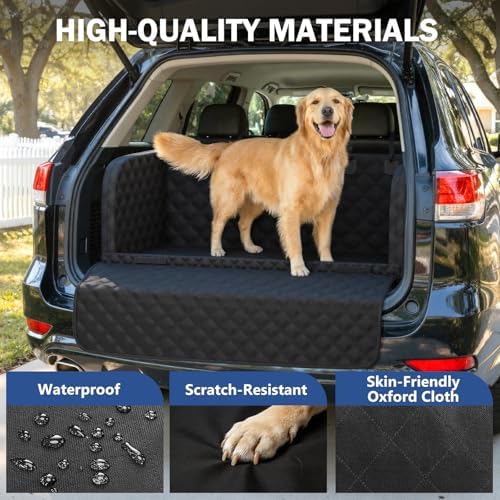 Pecute SUV Cargo Liner for Dogs, Water Resistan Pet Trunk Cover - Image 3