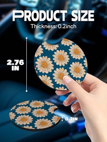 WOCOCN Car Coasters, Cup Holder Coasters - Image 5