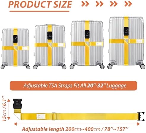 TSA Approved Luggage Straps - Image 3